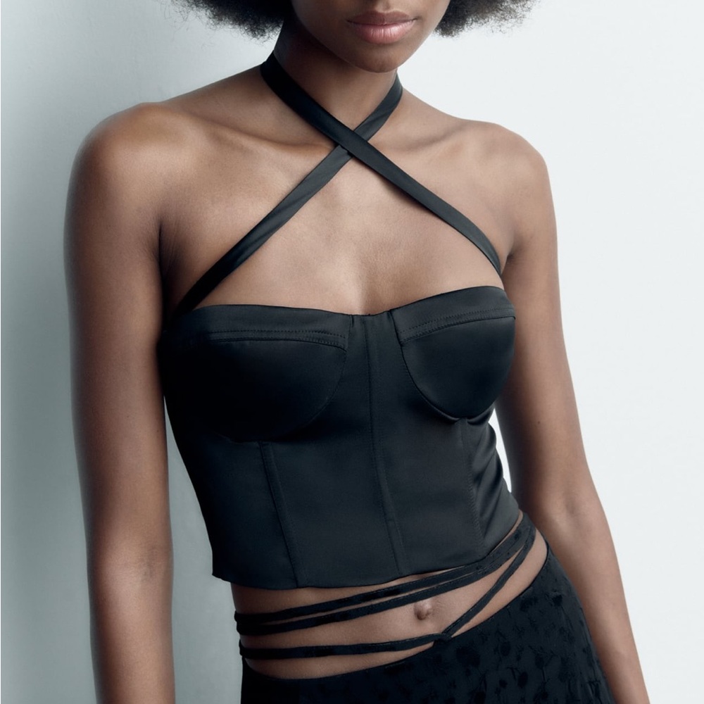 Zara corset halter top